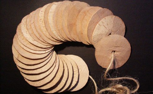 Démonstration de fabrication de disques en bois
