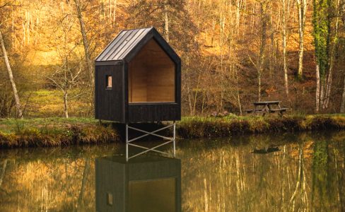 Üte, des nano-habitats en bois local des Vosges du nord