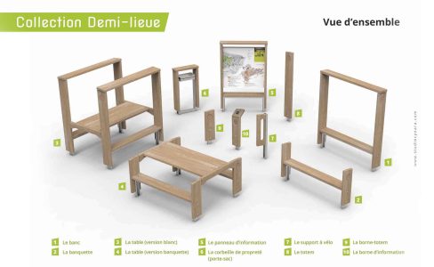 La gamme de mobilier extérieur « Demi lieue » : un design affirmé !