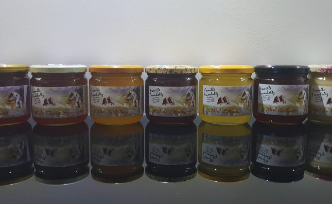 bocaux de miel