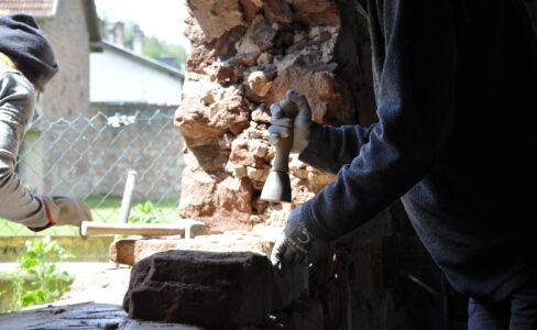 Mettez la main à la pâte : maçonnerie de mur et muret en grés COMPLET