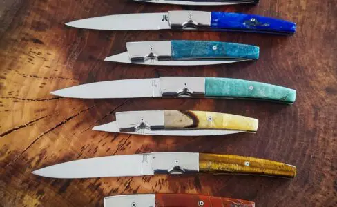 couteau fabriqué par l'artisant