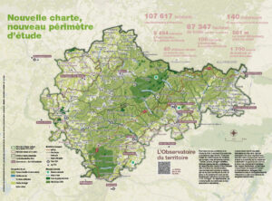 carte du parc régional des vosges du nord